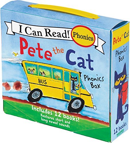 PETE THE CAT 12-BOOK PHONICS FUN! - JAMES DEAN,KIMBERLY DEAN - HARPERCOLLINS